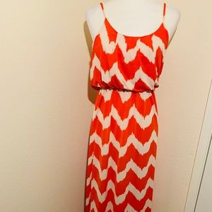 delirious los angeles clothing chevron maxi dress
